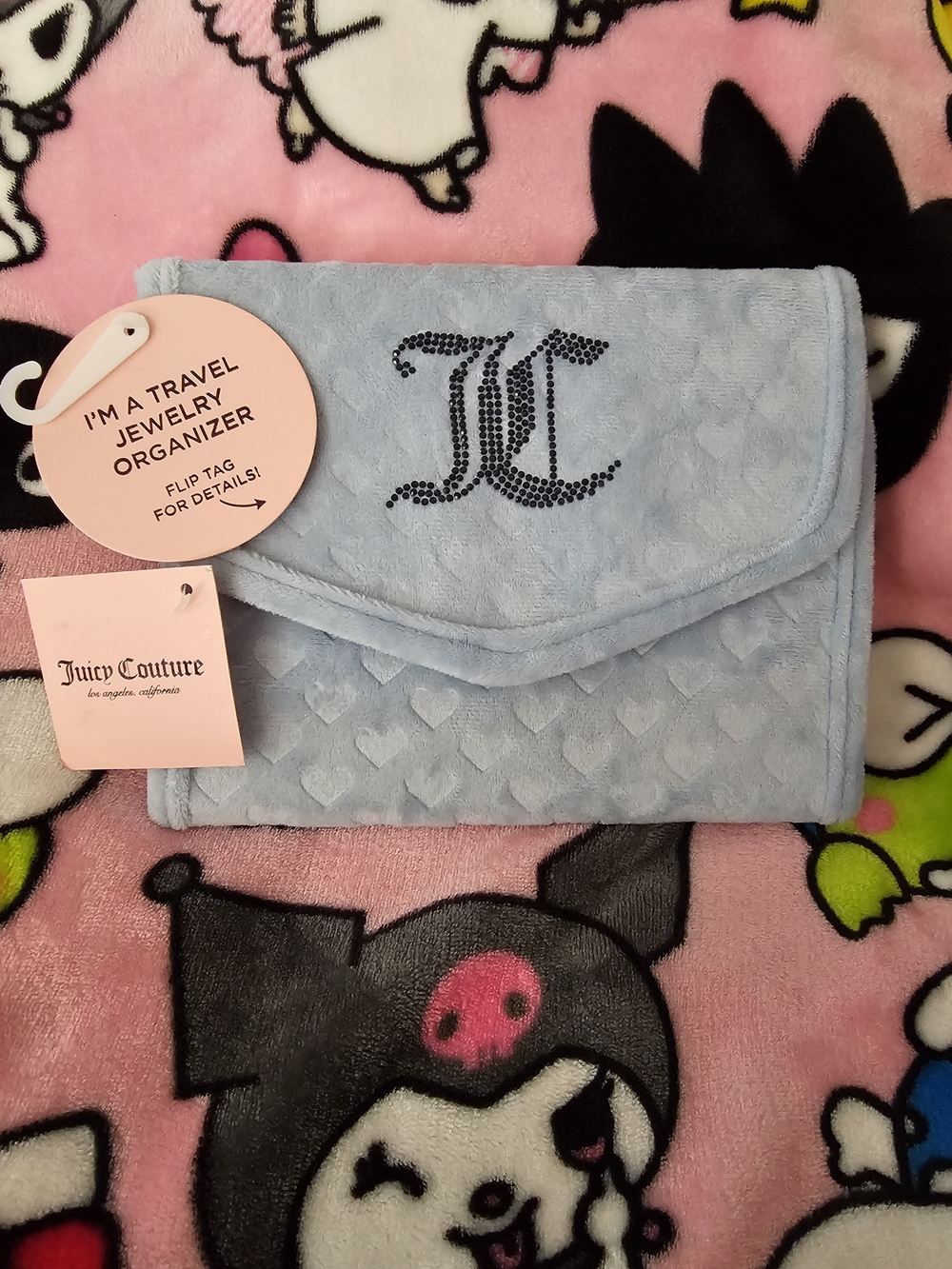 Juicy Couture Light Blue Travel Jewelry Organizer